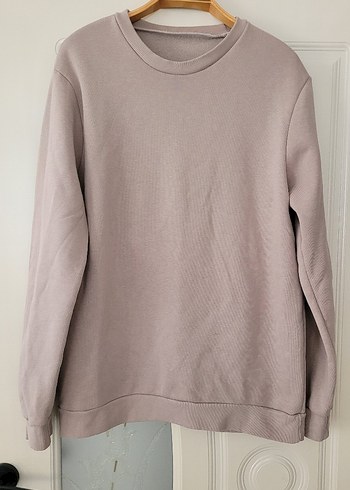 Diğer Minimal Bej Bisiklet Yaka Sweatshirt