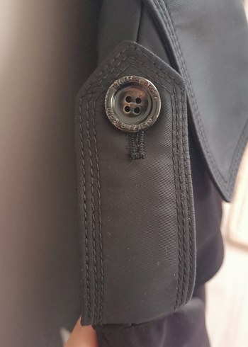 Gri Erkek Midi Boy Düğmeli Trençkot - Görsel 3