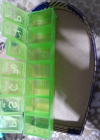 Haftalık Yeşil hap Kutusu - Görsel 2