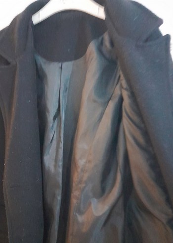 Siyah Modern Klasik Midi Kadın Kaban - Görsel 4