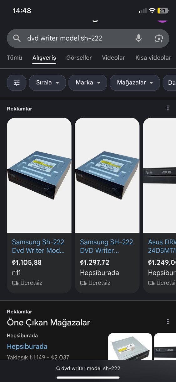 Siyah Dahili DVD Yazıcı - Görsel 3