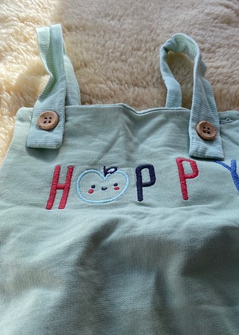 Gri Nakışlı Erkek Çocuk Salopet - Görsel 2