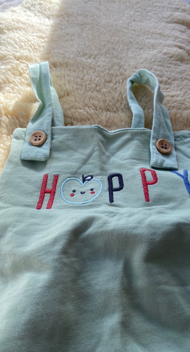 Gri Nakışlı Erkek Çocuk Salopet - Görsel 2