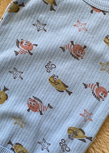 Mavi Örme Bebek Erkek Atlet Body - Görsel 2