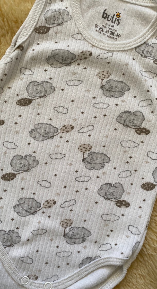 Bebek Erkek Bohem Örgü Pamuklu Atlet Body - Görsel 2