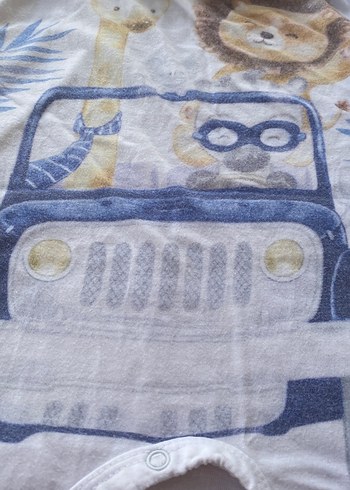 Mavi Bohem Desenli Bebek Tulum - Görsel 3