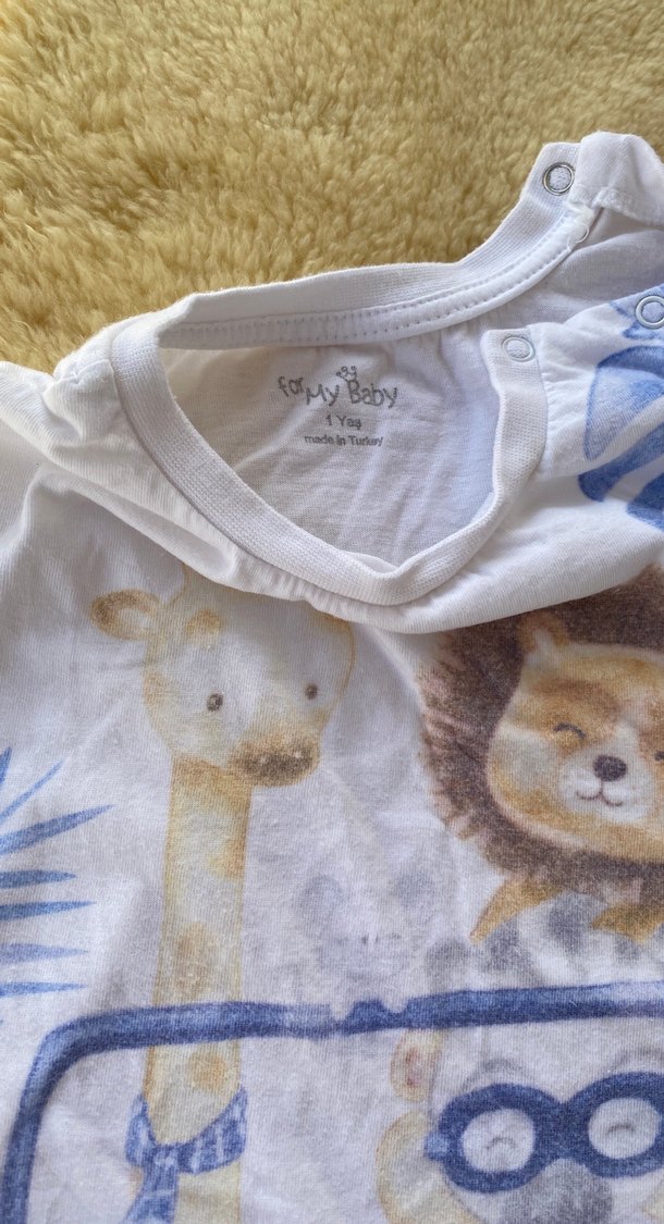 Mavi Bohem Desenli Bebek Tulum - Görsel 2