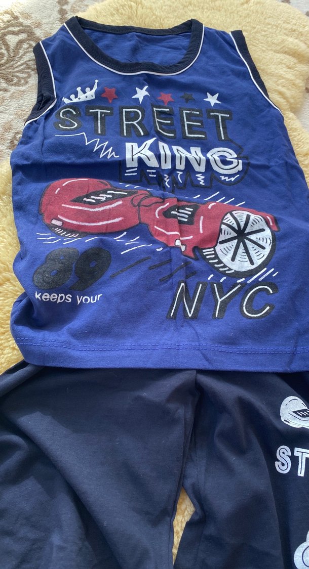 Renkli Baskılı Erkek Bebek Sokak Stili Takım - Görsel 2