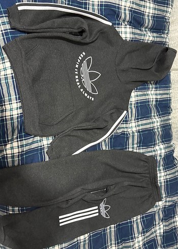 Gri Baskılı Rahat Kesim Erkek Eşofman - Görsel 2