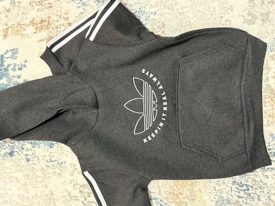 Gri Baskılı Rahat Kesim Erkek Eşofman - Görsel 3