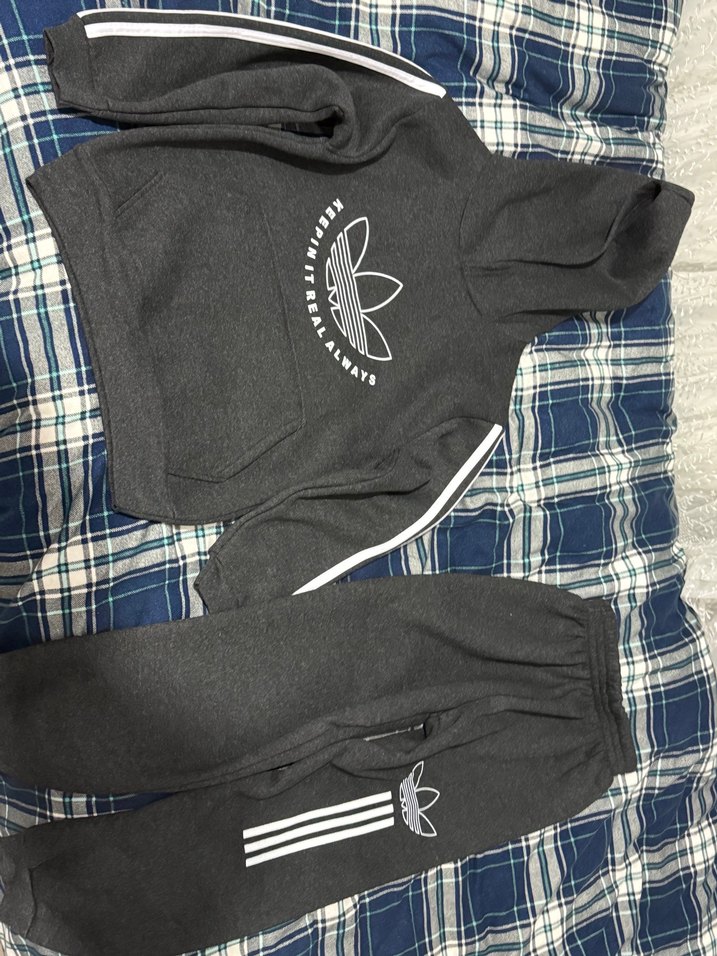 Gri Baskılı Rahat Kesim Erkek Eşofman - Görsel 2