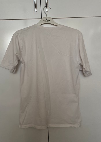 Mango Beyaz Kadın Pamuk Tişört - Görsel 4