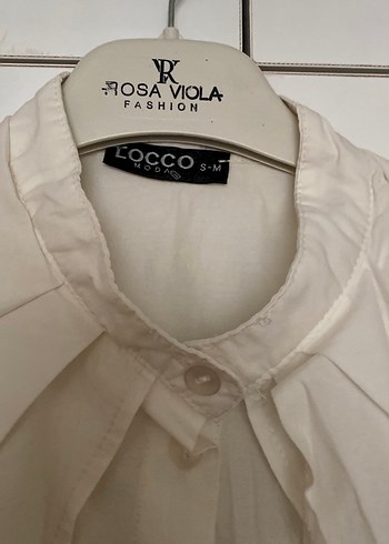 Düğmeli Uzun Kollu Keten Beyaz Gömlek - Görsel 7