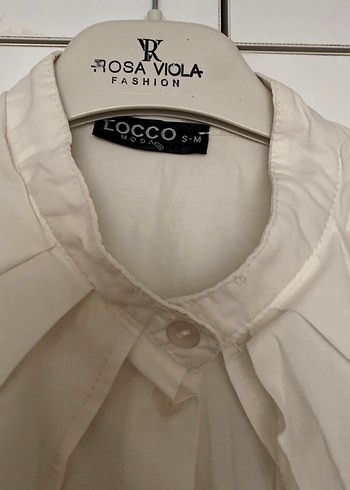 Düğmeli Uzun Kollu Keten Beyaz Gömlek - Görsel 6