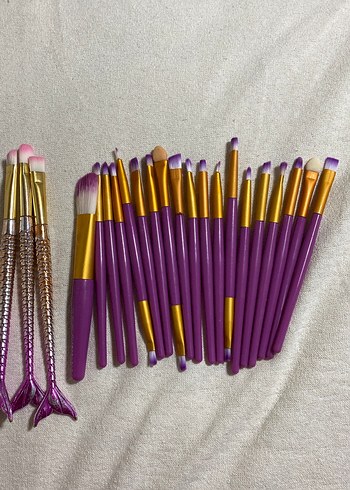 Mor Renkli Makyaj Fırçaları Seti - Görsel 4