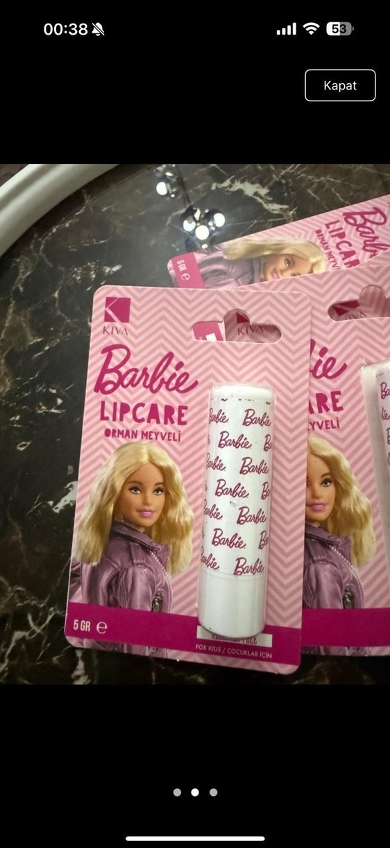 Barbie Pastel Pembe Dudak Bakım Kremi - Görsel 2