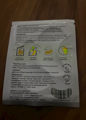 Beautyboost Kadın Göz Altı Maskesi - Görsel 2