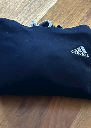 Adidas Kapüşonlu Erkek Sweatshirt Gri - Görsel 3