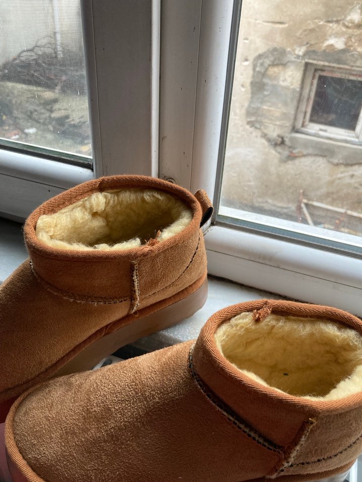 Kahverengi Süet Kürklü Kadın Dolgu Topuk Bot - Görsel 3