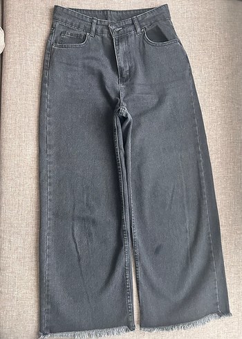 Gri Midi Boyfriend Kot Pantolon - Görsel 4