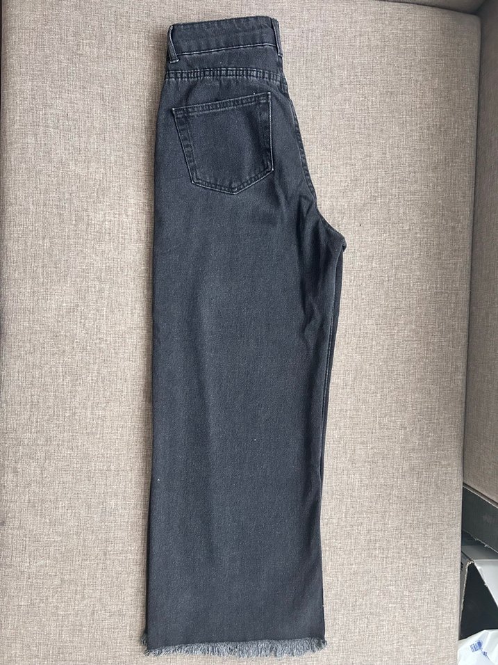 Gri Midi Boyfriend Kot Pantolon - Görsel 5