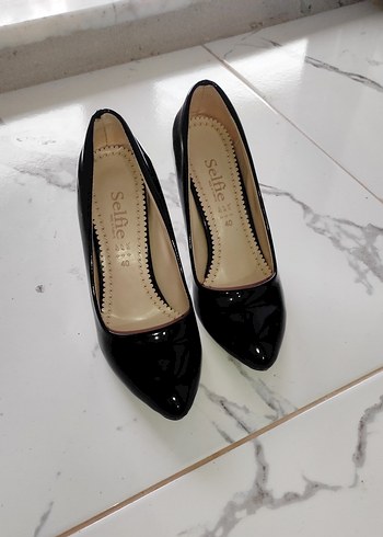 Siyah  Kadın Stiletto Topuklu Ayakkabı - Görsel 2