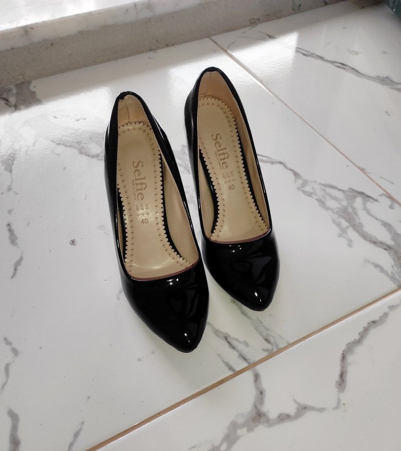 Siyah  Kadın Stiletto Topuklu Ayakkabı - Görsel 2