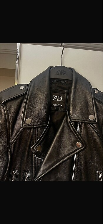 Zara Deri çeket yeni gibi