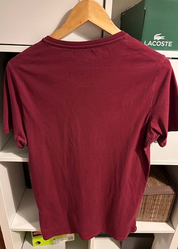 Bordo Baskılı Loose Fit Spor Tişört - Görsel 2