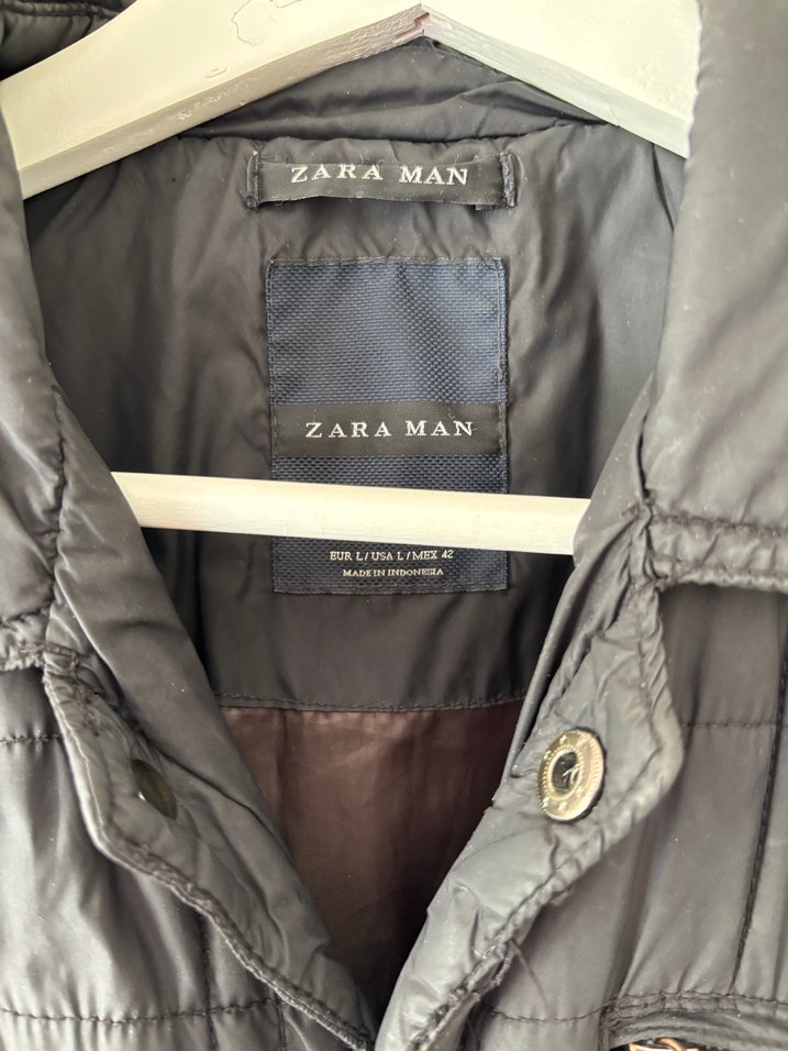 Zara Düğmeli Gri Erkek Ceket - Görsel 2