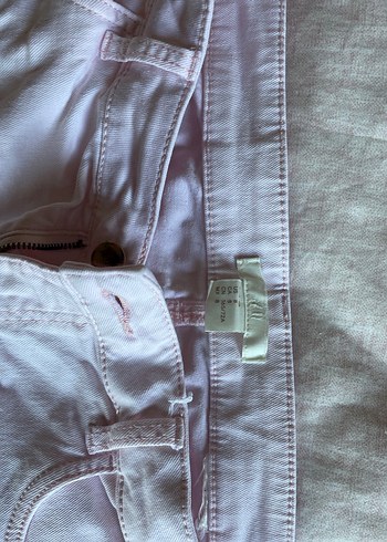 Toz pembe  Mini Kadın Şort - Görsel 2