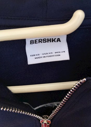 Kadın Lacivert Fermuarlı Kapüşonlu Sweatshirt - Görsel 4