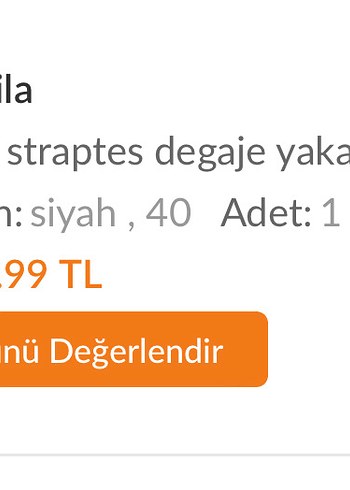 Siyah Midi Straplez Elbise - Görsel 3