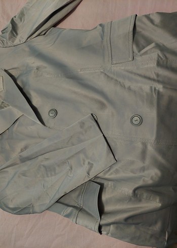 Gri Kadın Pardesü - Görsel 3