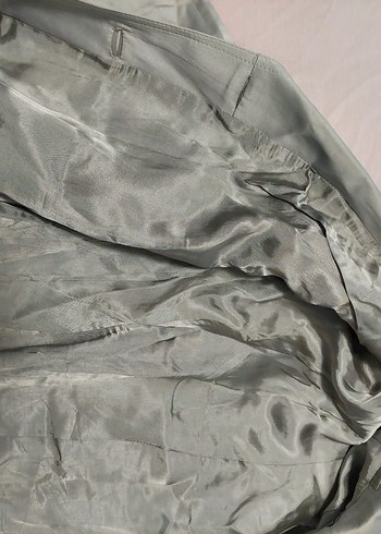 Gri Kadın Pardesü - Görsel 2