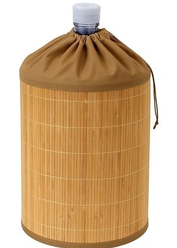 Bej Renkli Sütluk ve Pompalı Kapak Bambu Kılıf - Görsel 2