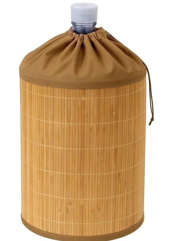 Bej Renkli Sütluk ve Pompalı Kapak Bambu Kılıf - Görsel 2