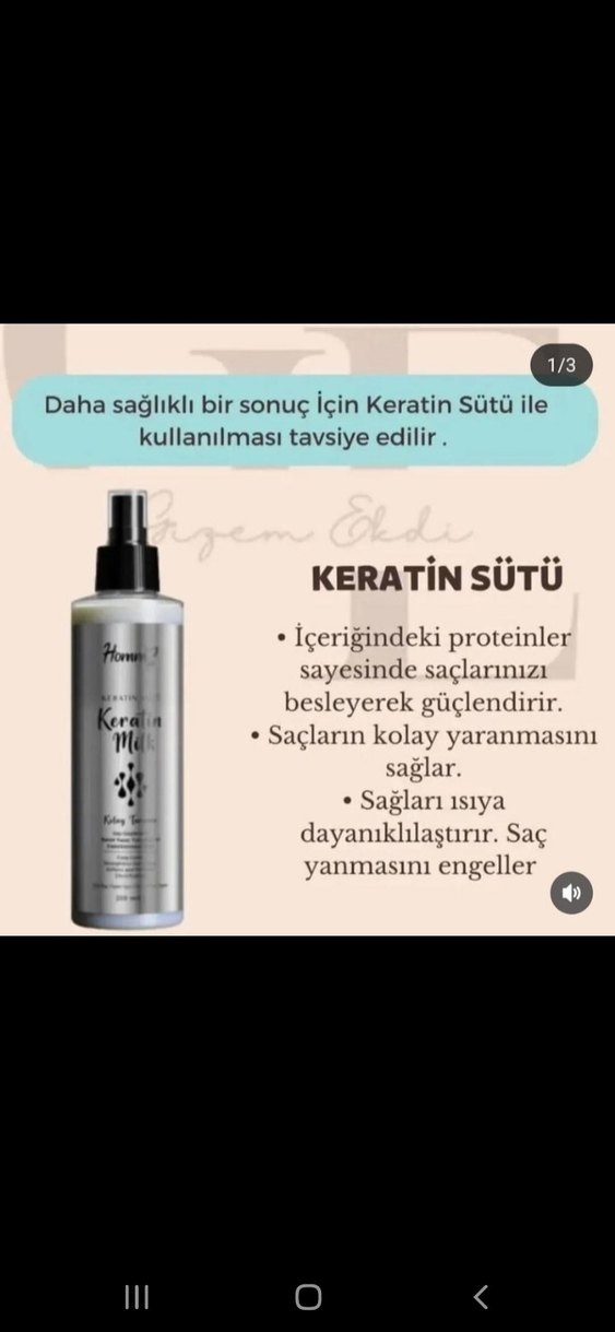 Homm Life Keratin Sütü Sprey 200 ml - Görsel 2