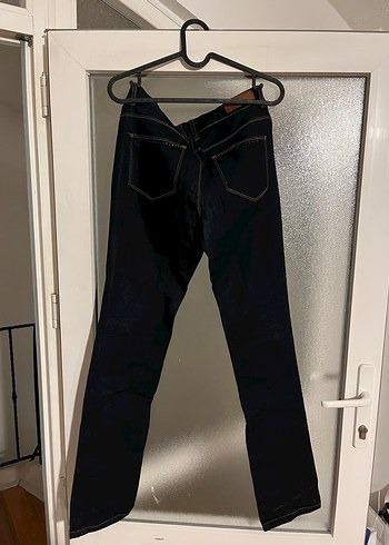 Siyah Midi Boy Kadın Kot Pantolon - Görsel 2