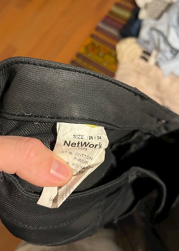 Siyah Deri Erkek Dar Kesim Pantolon - Görsel 4