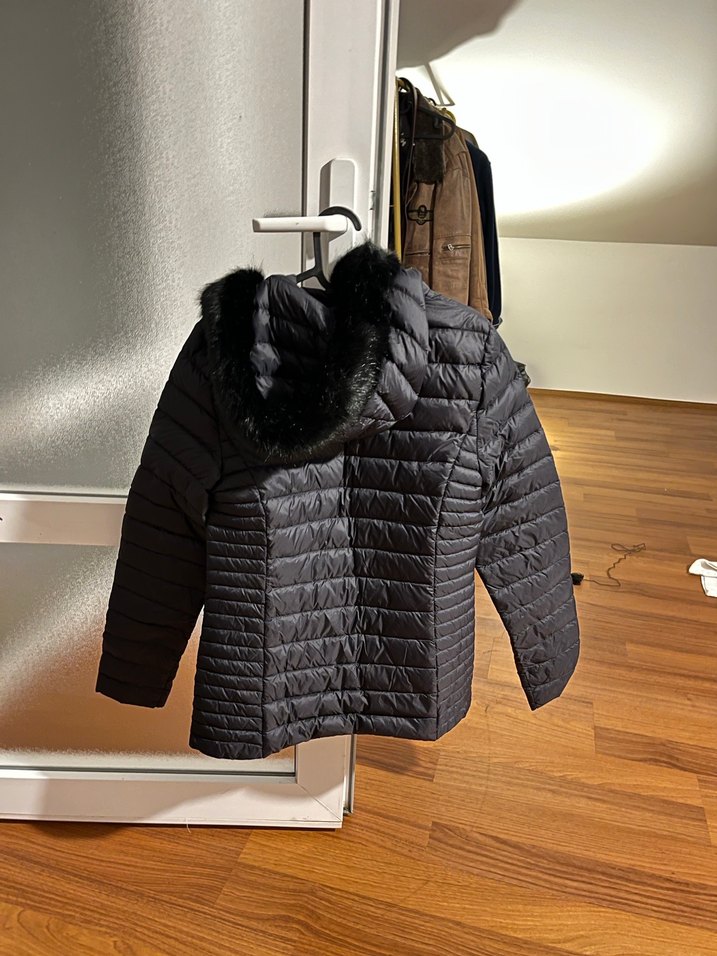 Siyah Fermuarlı Kadın Midi Mont - Görsel 2