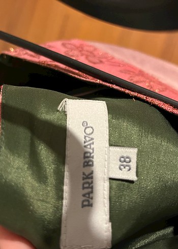 Pembe Saten Hamile Midi Etek - Görsel 3