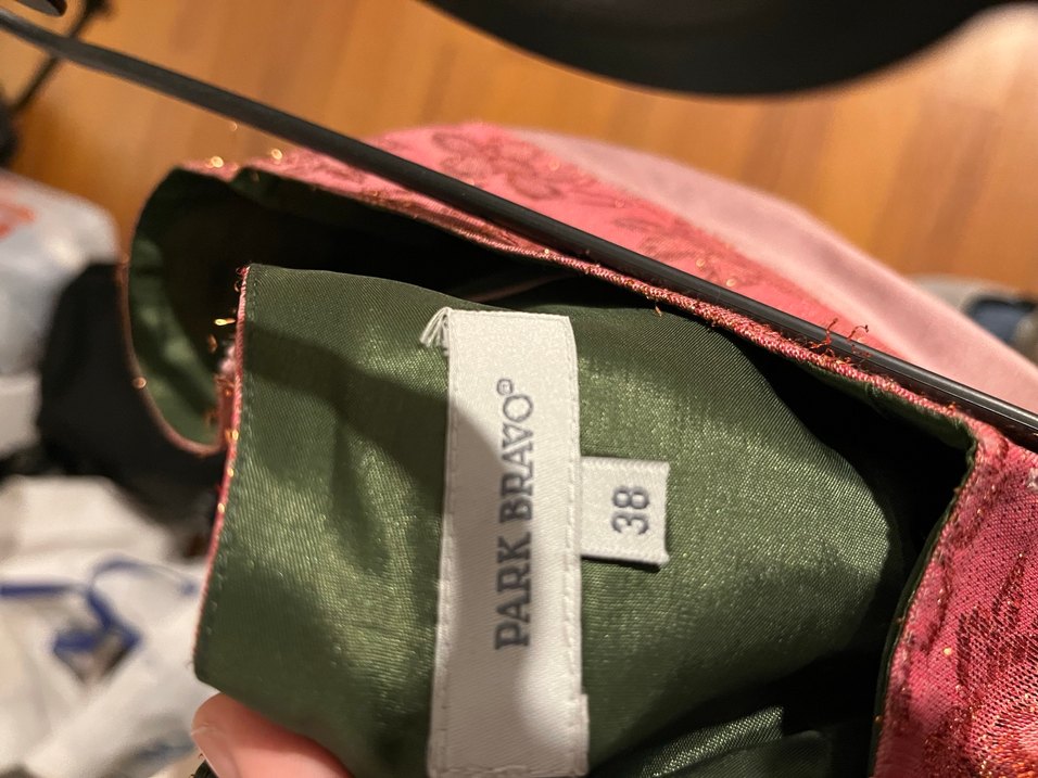 Pembe Saten Hamile Midi Etek - Görsel 3