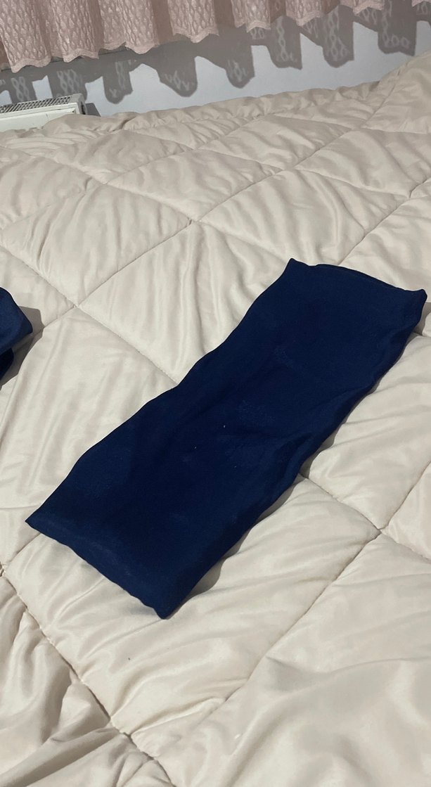 Kadın Lacivert Pilili Şal - Görsel 2