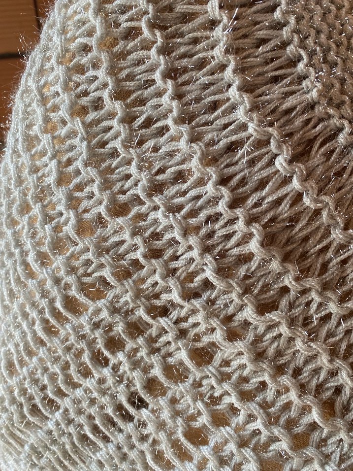 Gri Örgü Kadın Panço - Görsel 2