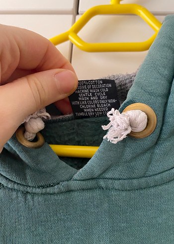 GAP Kadın Yeşil Kapüşonlu Sweatshirt - Görsel 4