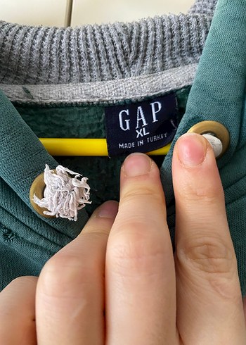 GAP Kadın Yeşil Kapüşonlu Sweatshirt - Görsel 5