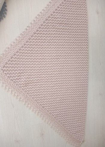 Pembe Örgü Kadın Ev Terliği - Görsel 2