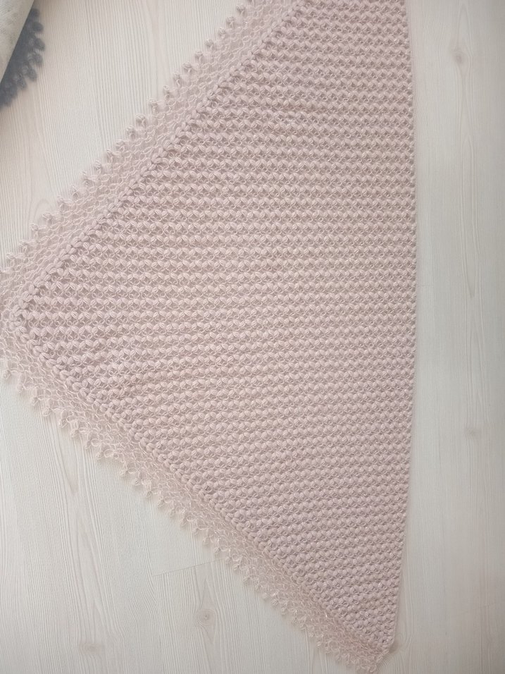 Pembe Örgü Kadın Ev Terliği - Görsel 2