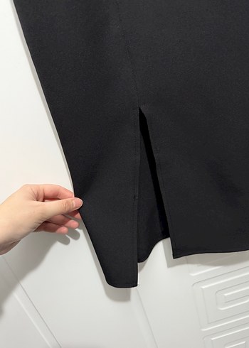 Siyah İnce Askılı Kadın Elbise - Görsel 2